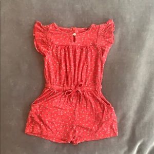 Girls red shorts romper. UK brand Jigsaw. Size 6/7
